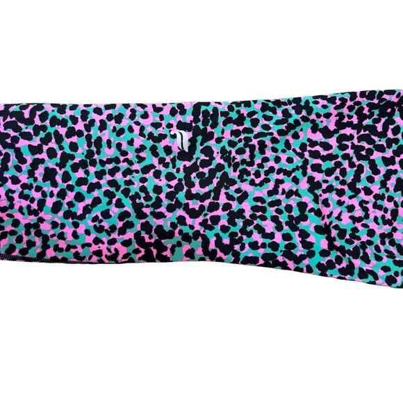 Fabletics Women Pink Purple Leopard High-Waisted Pureluxe Mesh 7/8 Leggings Lrg - Picture 8 of 9